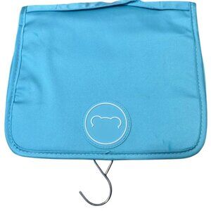 Sugarbear Cosmetics Travel Bag Hanging Multiple Zippered Compartments Blue Green